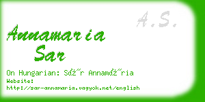 annamaria sar business card